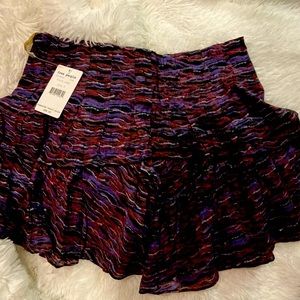 NWT Free People Multicolor Skirt Size 6 MSRP $88